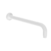 Nero Round Wall Shower Arm - Matte White